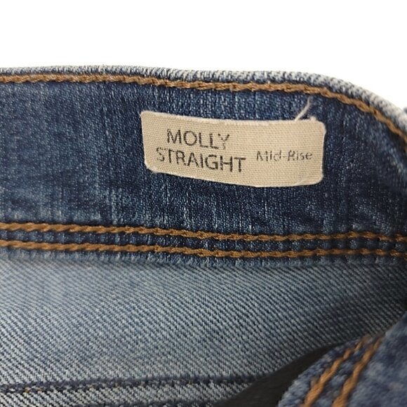 Mavi Women's 28/32 Molly Straight Mid Rise Blue Elasticized Jeans Traditional - Picture 7 of 13